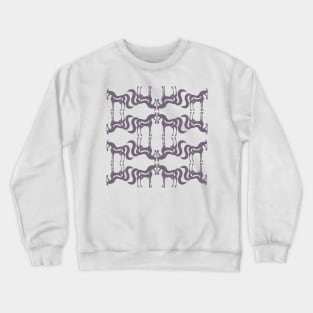 The Essence of a Horse Ornamental Pattern (Beige and Mauve) Crewneck Sweatshirt